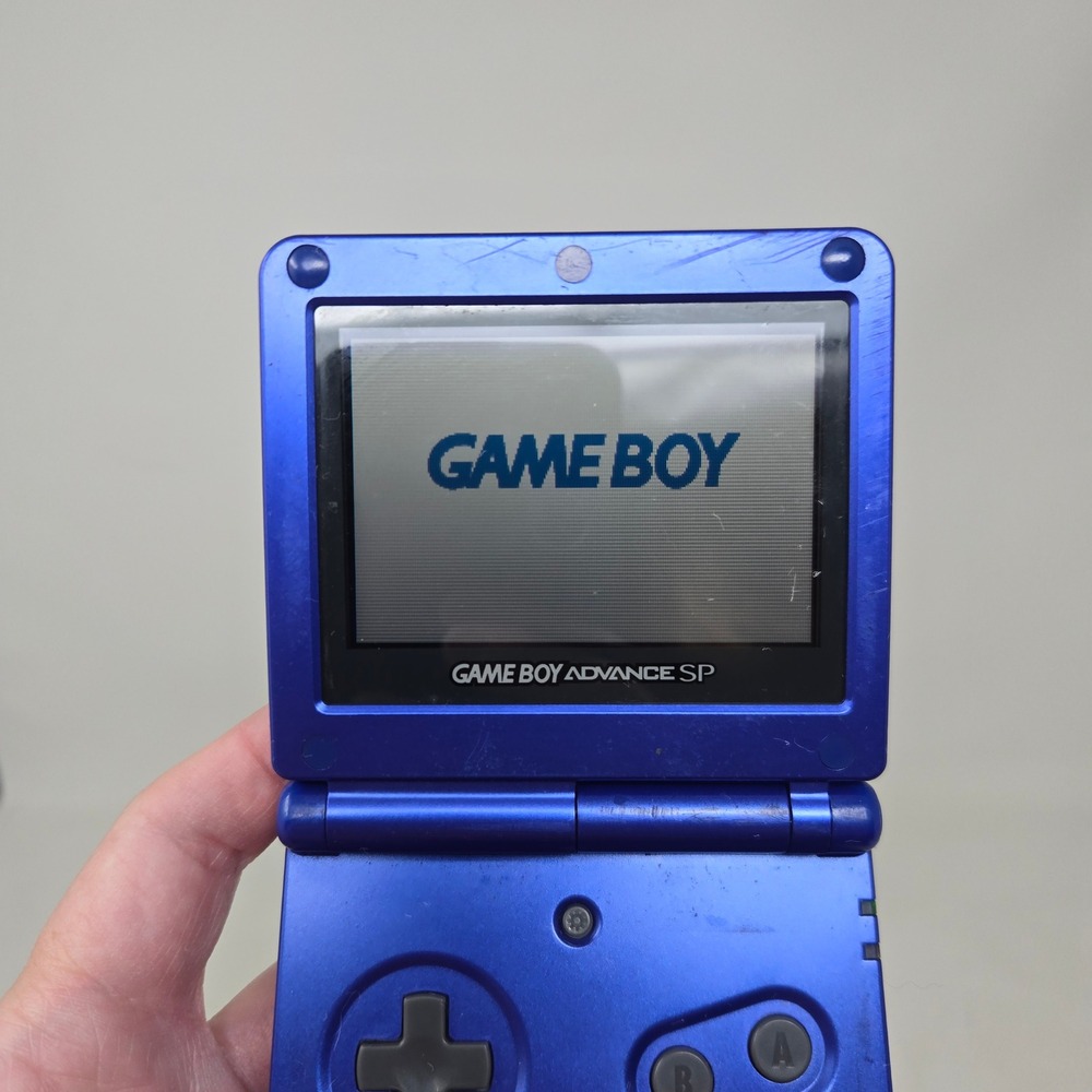 Nintendo Game Boy Advance SP Cobalt Blue Handheld System AGS-001 Retro Console